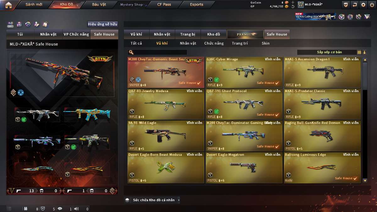 shop acc cf uy tin gia re